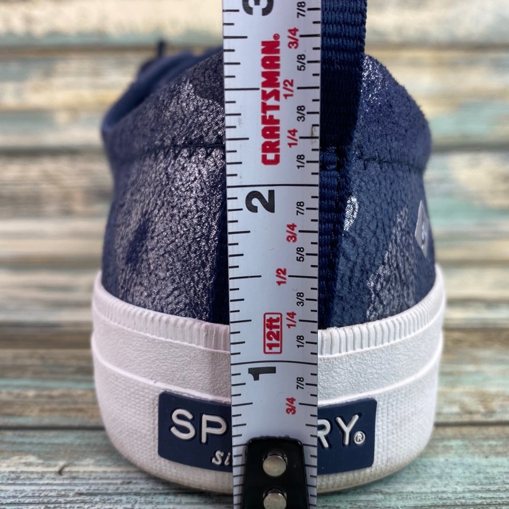 Sperry Crest Vibe Sneakers Womens Size 6.5M Blue Camo Print Slip On Casual Shoes - Picture 10 of 11